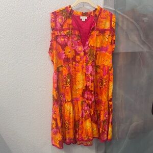 Sundance Vibrant Floral Sleeveless Dress